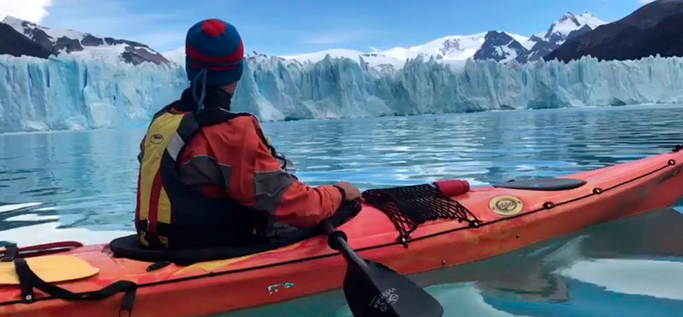 Kayak at Glacier